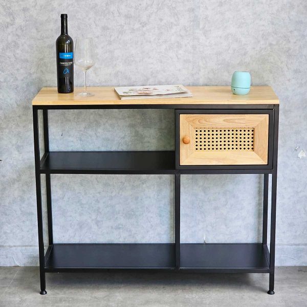 Bàn console 100x30x85cm gỗ cao su CST080