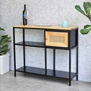 Bàn console 100x30x85cm gỗ cao su CST080