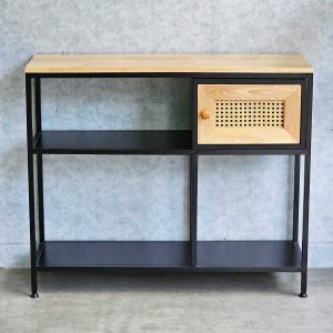 Bàn console 100x30x85cm gỗ cao su CST080