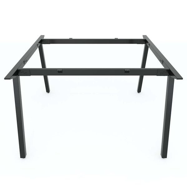 Bàn cụm 2 120x120cm gỗ Plywood hệ PLY chân lắp ráp HBPL011
