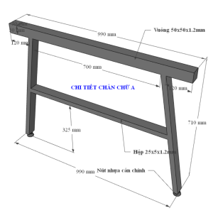 Bàn cụm 2 100x100cm gỗ Plywood phủ melamin chân sắt Aconcept HBAC051