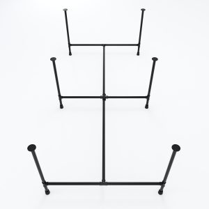HBON007 - Bàn cụm 4 240x120 hệ Pipe Concept lắp ráp