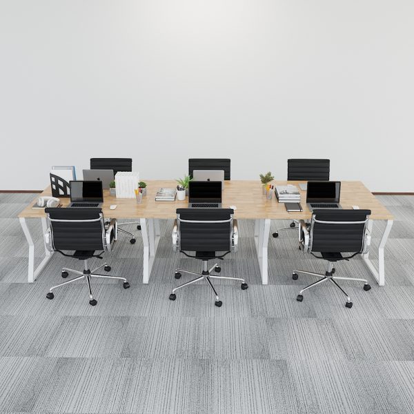 HBMC016 - Bàn cụm 6 360x120 MConcept chân sắt lắp ráp