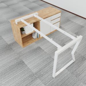 HBMC023 - Bàn giám đốc 160x140 (mặt bàn 70) MConcept chân sắt lắp ráp