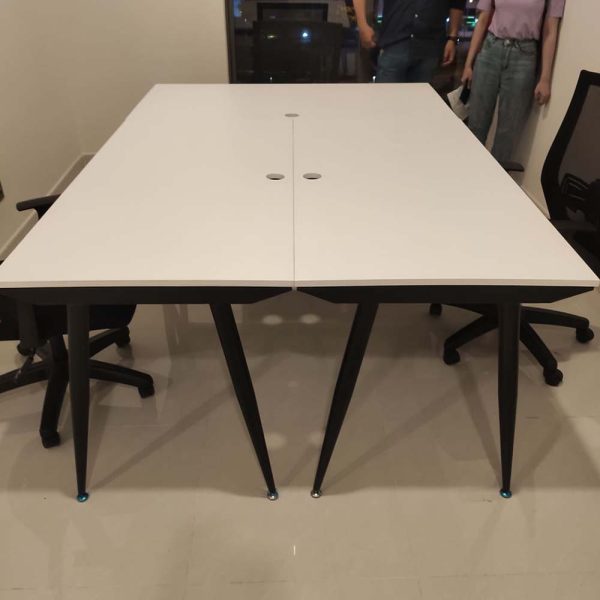 Bàn làm việc 70x140cm hệ CONE chân sắt lắp ráp