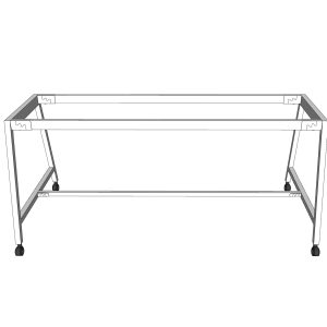 Chân sắt di động cho bàn cụm 2 người 180x80cm sơn tĩnh điện CFOS008