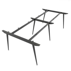 Bàn họp 240x120cm gỗ Plywood vân sồi chân sắt hệ CONE HBCO030