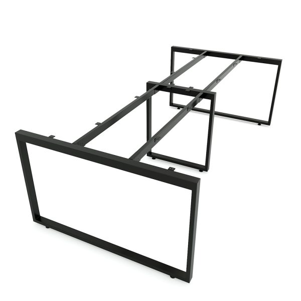 HBRT010 - Bàn họp 120x240cm hệ RECTANG chân sắt lắp ráp