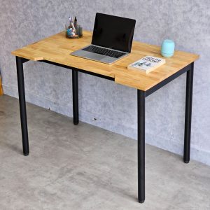 Bàn làm việc 100x60cm mặt khuyết hệ OMA II lắp ráp HBOM221