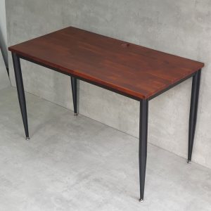 Bàn làm việc 120x60cm gỗ tràm chân sắt lắp hệ CONE II HBCN027