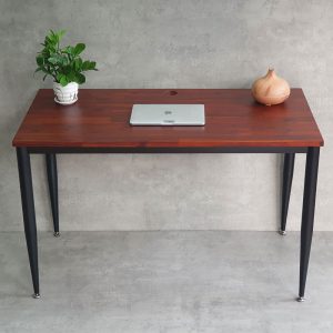 Bàn làm việc 120x60cm gỗ tràm chân sắt lắp hệ CONE II HBCN027