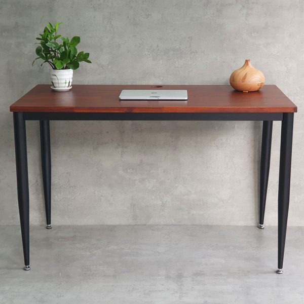 Bàn làm việc 120x60cm gỗ tràm chân sắt lắp hệ CONE II HBCN027