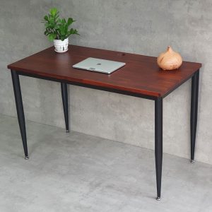 Bàn làm việc 120x60cm gỗ tràm chân sắt lắp hệ CONE II HBCN027