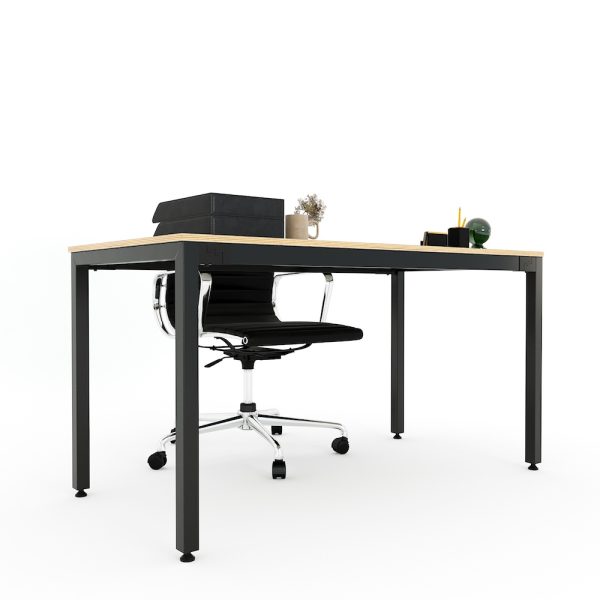 Bàn làm việc 140x70cm gỗ Plywood melamin màu bê tông hệ Uconcept HBUC042