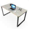 Bàn làm việc 140x70cm gỗ Plywood melamin màu bê tông hệ Rectang HBRT046
