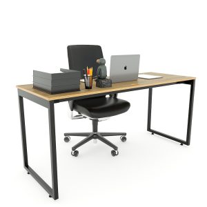 Bàn làm việc 160x60cm gỗ Plywood phủ melamin chân hệ Slean HBSL008