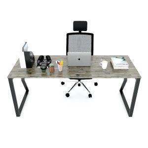 Bàn làm việc 180x70cm gỗ cao su chân sắt hệ Mconcept HBMC033