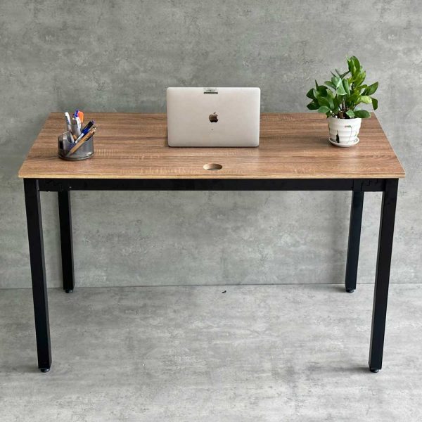 Bàn làm việc 120x60cm gỗ Plywood màu bê tông chân Uconcept HBUC039