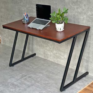 Bàn làm việc 120x60cm gỗ cao su chân chữ Z hệ Minimal HBMN034