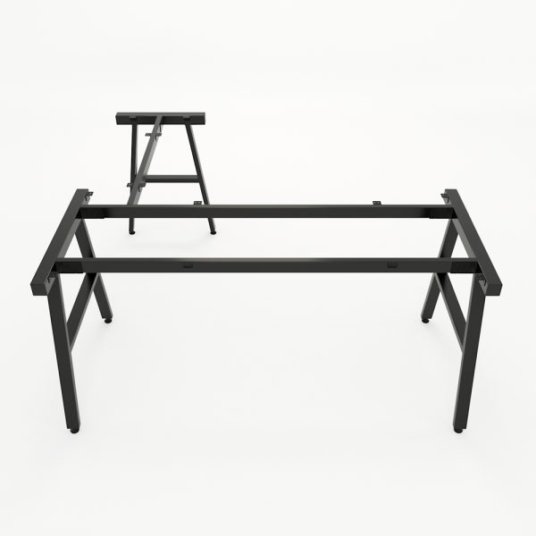 Bàn làm việc chữ L 160x150cm gỗ Plywood phủ melamin chân sắt Aconcept HBAC044