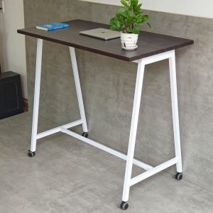 Bàn đứng di động 120x60x105cm gỗ tràm chân sắt lắp ráp FOS014