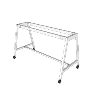 Chân sắt di động cho bàn làm việc 140x60cm sơn tĩnh điện CFOS002