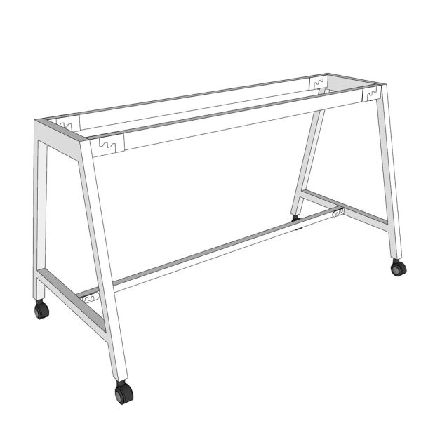 Chân sắt di động cho bàn làm việc 140x60cm sơn tĩnh điện CFOS002