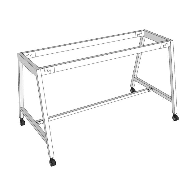 Chân sắt di động cho bàn làm việc 140x70cm sơn tĩnh điện CFOS003