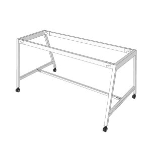 Chân sắt di động cho bàn làm việc 160x80cm sơn tĩnh điện CFOS005