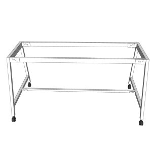 Chân sắt di động cho bàn làm việc 160x80cm sơn tĩnh điện CFOS005