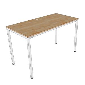 Bàn làm việc 120x60cm gỗ tự nhiên hệ Minimal 2 HBMN030