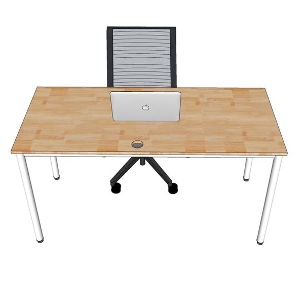 Bàn làm việc 140x60cm gỗ tự nhiên hệ OMA HBOM003