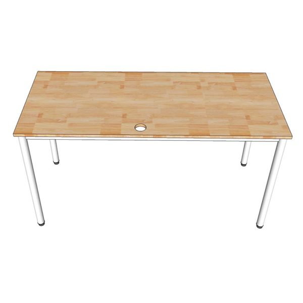 Bàn làm việc 140x60cm gỗ tự nhiên hệ OMA HBOM003