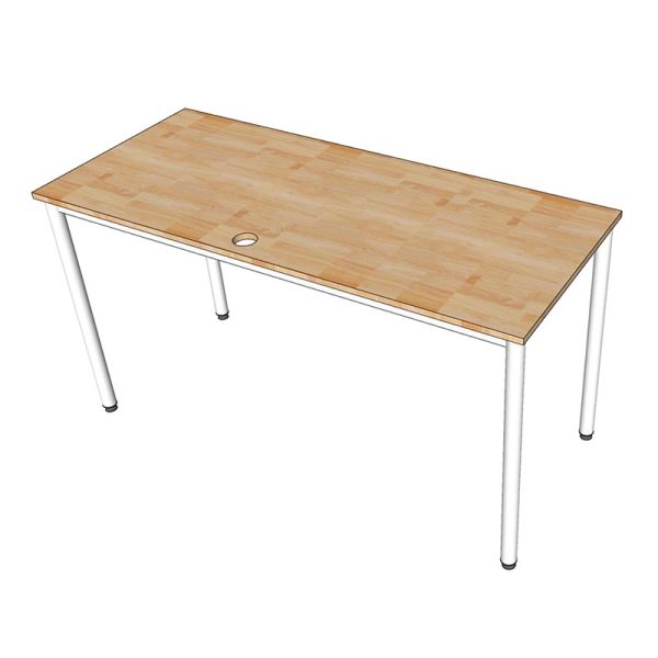 Bàn làm việc 140x60cm gỗ tự nhiên hệ OMA HBOM003