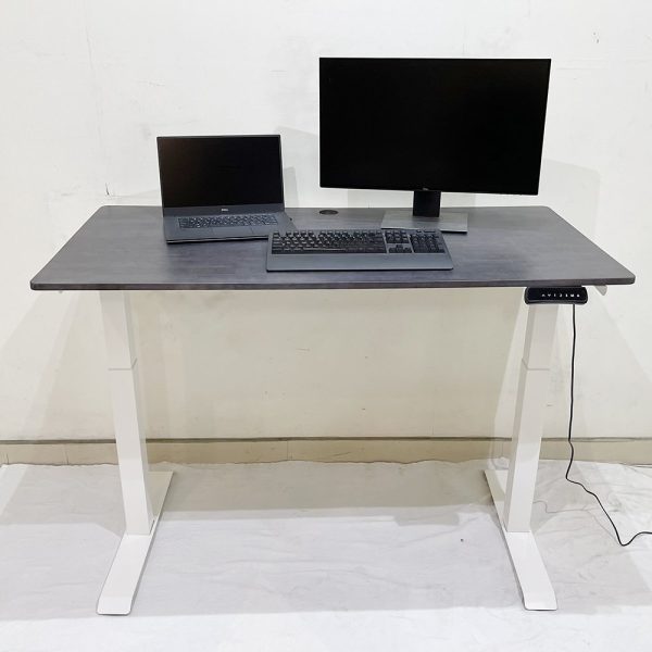 Bàn FlexiDesk mặt gỗ cao su 2 khớp chỉnh điện FLD001