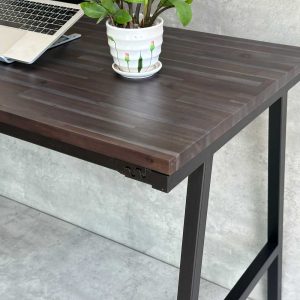 Bàn làm việc 120x60cm gỗ tràm chân sắt chữ A hệ Minimal SPD68201
