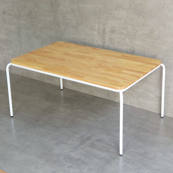 Bộ bàn mầm non 120x60cm và 4 ghế gỗ có tựa lưng KGD031