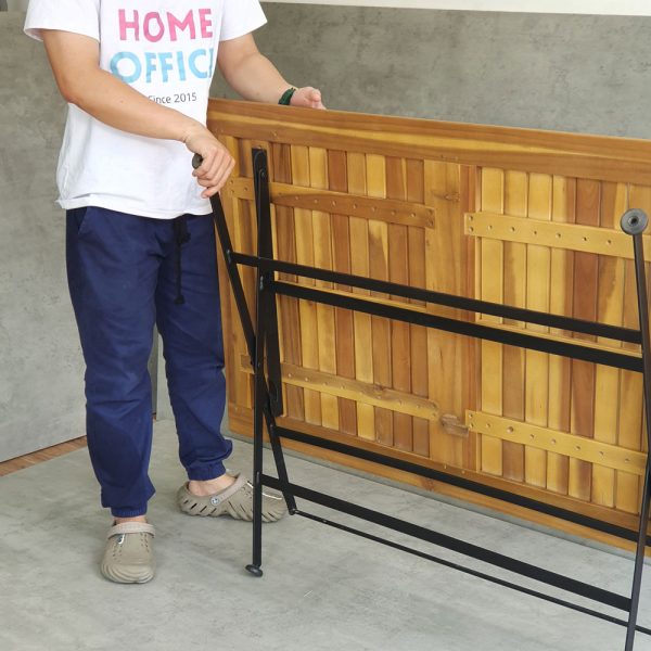 Bàn ngoài trời xếp gọn REFORD 120x75cm gỗ tràm  CFD68075