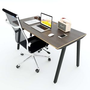 Bàn nhân viên 140x70cm gỗ Plywood hệ PLY chân sắt lắp ráp HBPL005