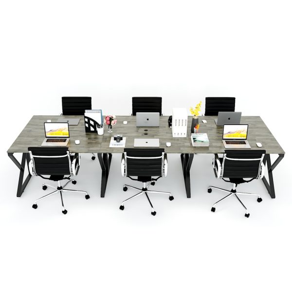 HBKC012 - Bàn cụm 6 360x120 KConcept chân sắt lắp ráp