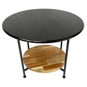Bàn Sofa Olivia 2 tầng chân sắt TT68132