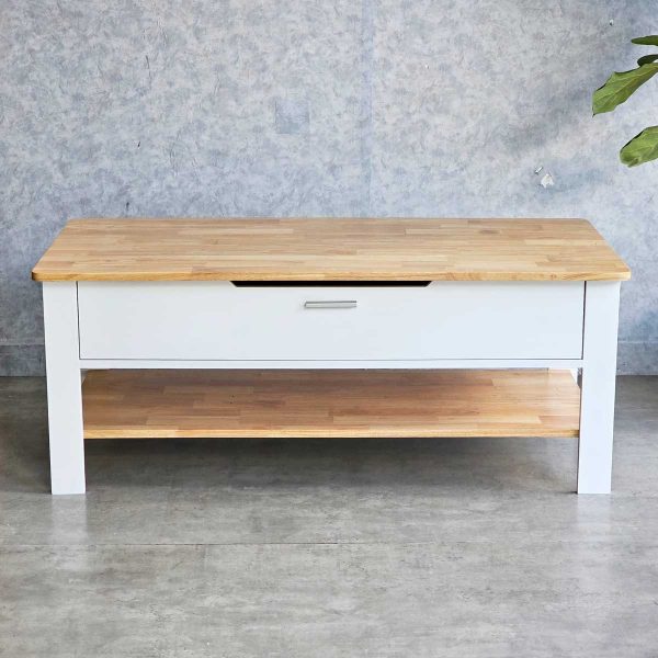 Bàn sofa chữ nhật 125x62cm gỗ cao su TT68278