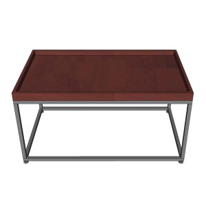 Bàn sofa chữ nhật mặt gỗ chân sắt TT68200