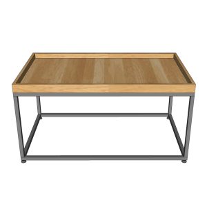Bàn sofa chữ nhật mặt gỗ chân sắt TT68200