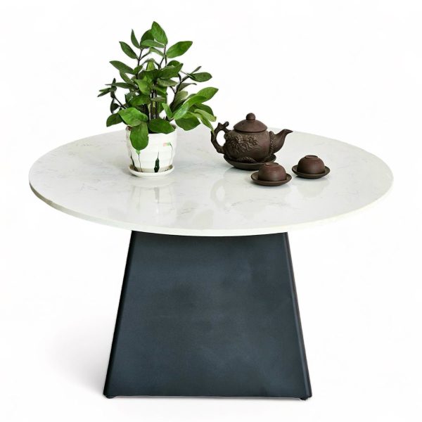 Bàn sofa đôi mặt đá ceramic chân sắt TT68241