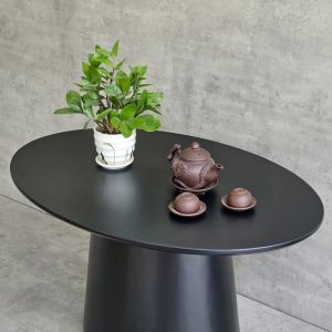 Bàn sofa Ellipse 60x40cm gỗ cao su TT68256