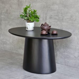 Bàn sofa Ellipse 60x40cm gỗ cao su TT68256