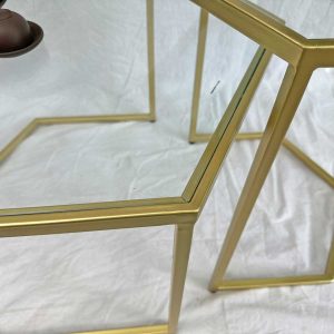 Bàn sofa lắp ghép mặt kính khung sắt sơn tĩnh điện TT68239