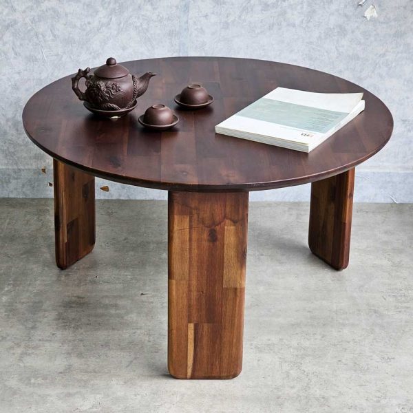 Bàn sofa tròn đk 80cm gỗ tràm TT68283