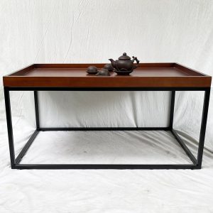 Bàn sofa chữ nhật mặt gỗ chân sắt TT68200